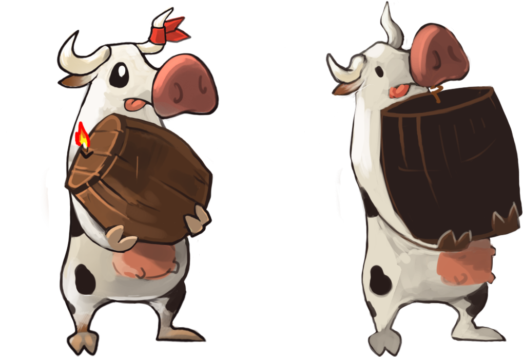 Kamikaze-cow Iso 03 (1019x695), Png Download