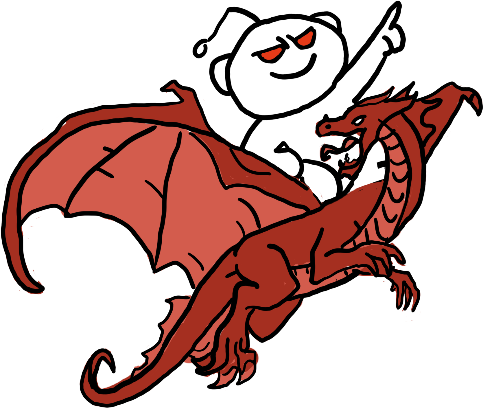 Reddit Snoo Riding A Dragon (1923x1923), Png Download
