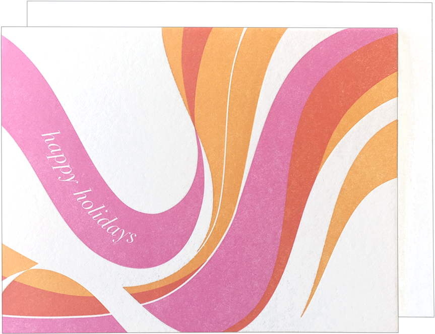 Fillmore Swirl Holiday Card (1024x1024), Png Download