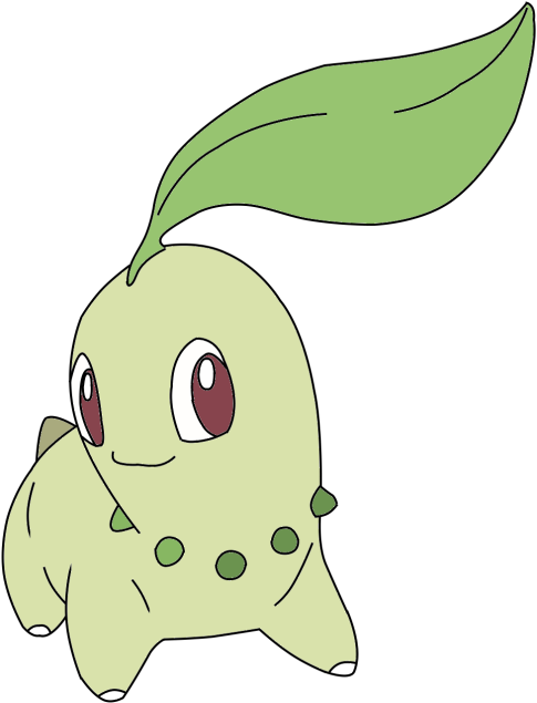 Chikorita (495x640), Png Download