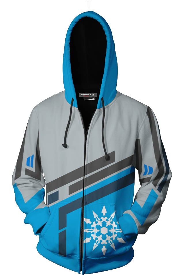 Rwby Weiss Schnee Zip Up Hoodie Fullprinted Zip Up (1024x1024), Png Download