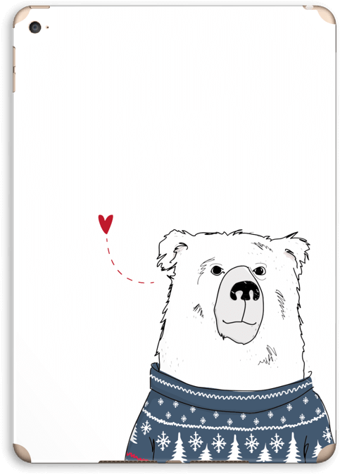 Polar Sweater Bear (573x800), Png Download