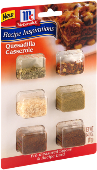 Mccormick® Quesadilla Casserole Pre-measured Spices (600x600), Png Download