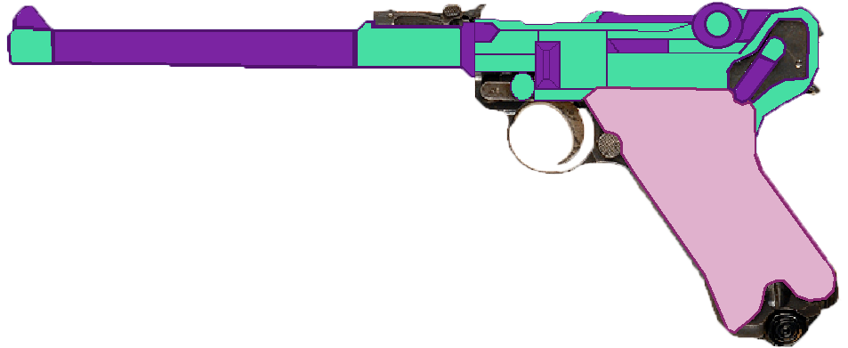 Aria Luger P08 (952x570), Png Download