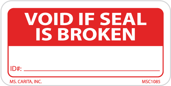 Void If Seal Is Broken Label (1000x1000), Png Download