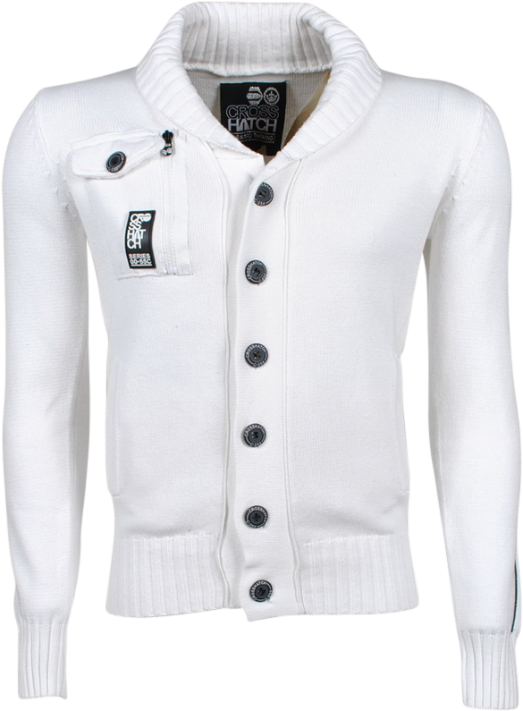 Crosshatch - Vest - Wit - Moda Italia Trendy Online (825x825), Png Download