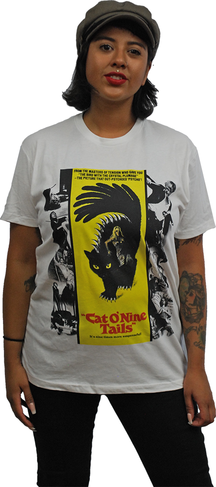 Dario Argento “cat O' Nine Tails” Poster T-shirt (444x1000), Png Download