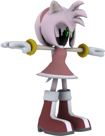 Amy Rose Model By Ryanlegojedi-d54vyzr (640x480), Png Download