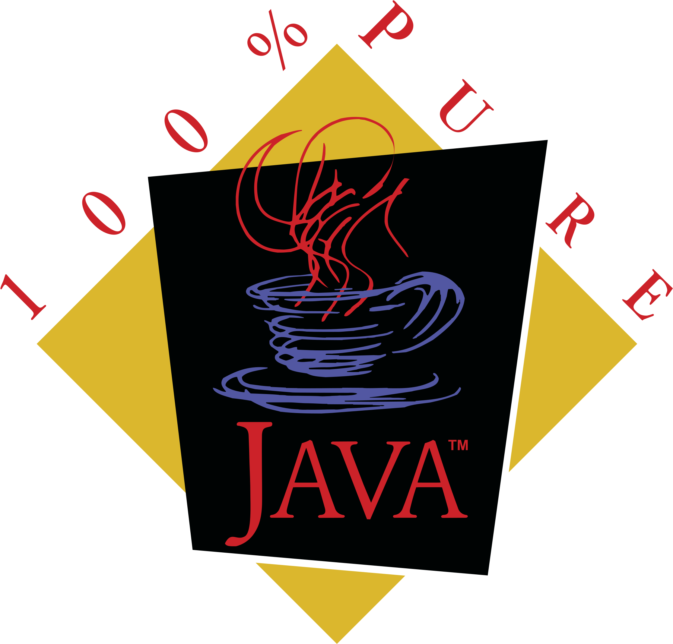 Java 100 Pure Logo Png Transparent (2400x2400), Png Download