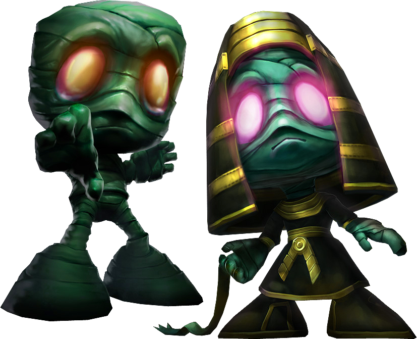 Classic Amumu And Pharao Amumu Skin Png Image (827x671), Png Download