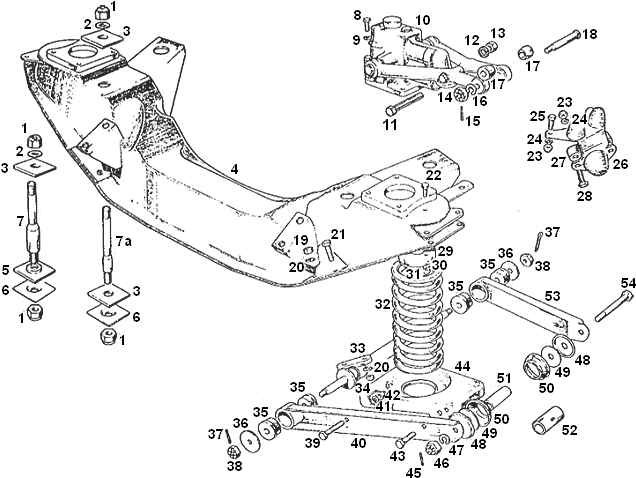 Mgb Crossmember Springs Pans (750x581), Png Download