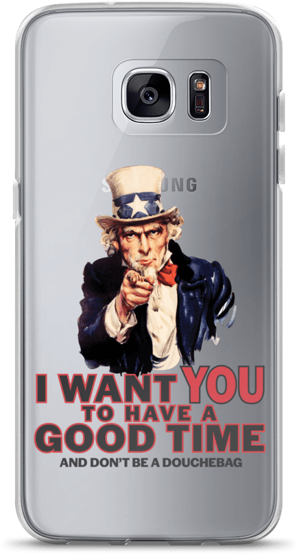 Uncle Sam Good Times Samsung Case (1000x1000), Png Download