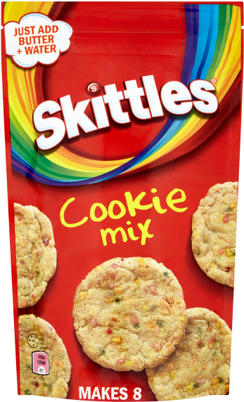 Skittles Cookie Mix 180g (600x600), Png Download