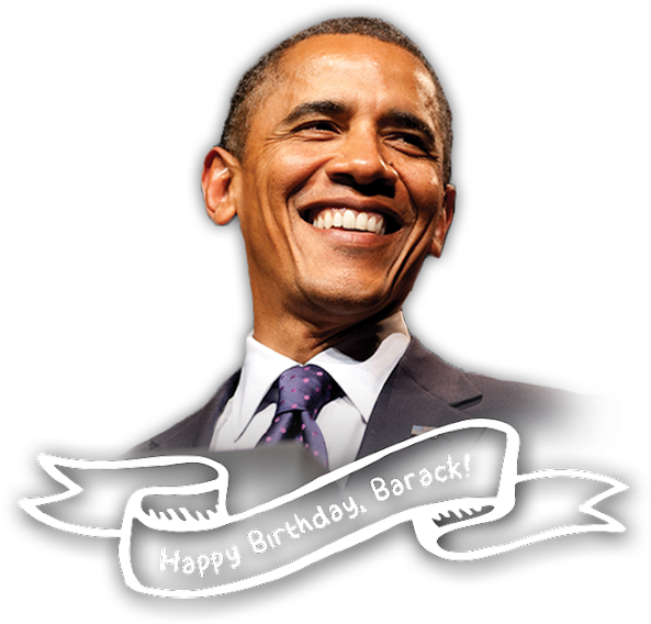 Happy Birthday, Barack Obama (640x640), Png Download