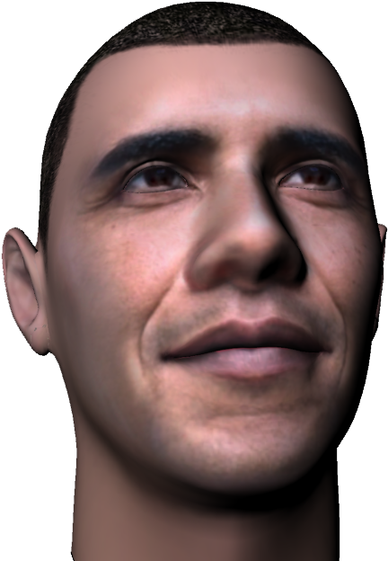Obama Head Png (513x627), Png Download