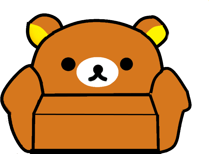 Rilakkuma Chair By Akaichounokoe (685x506), Png Download