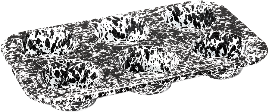 Muffin Pan Black Marble (900x900), Png Download