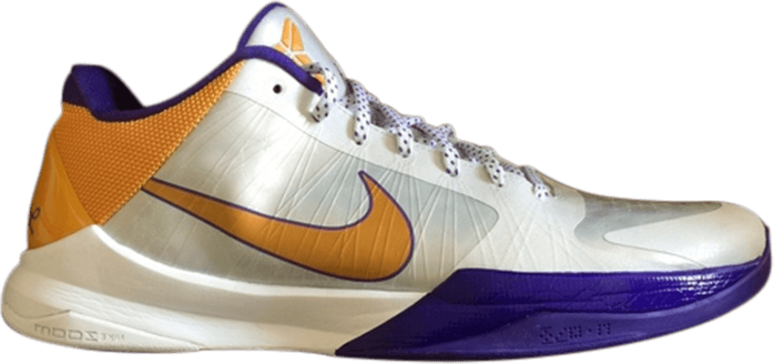 Zoom Kobe 5 'lakers' (850x400), Png Download