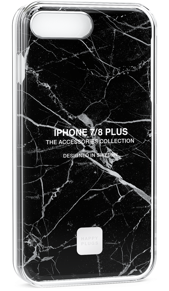 Iphone 8/7 Plus Case Black Marble (999x999), Png Download
