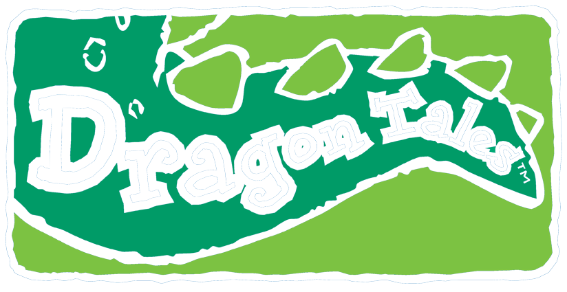Dragon Tales Logo Clean Men's Ringer T-shirt (850x576), Png Download