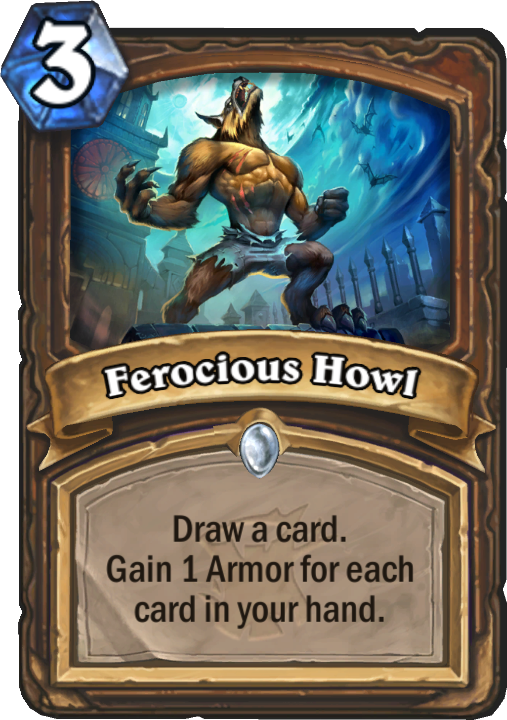 Druid Gil 637 Engb Ferocioushowl (2000x2000), Png Download
