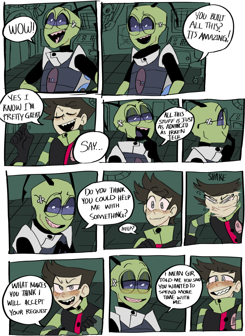 I'm Sorry I Just Love Looking At This Human Zim (1000x1368), Png Download