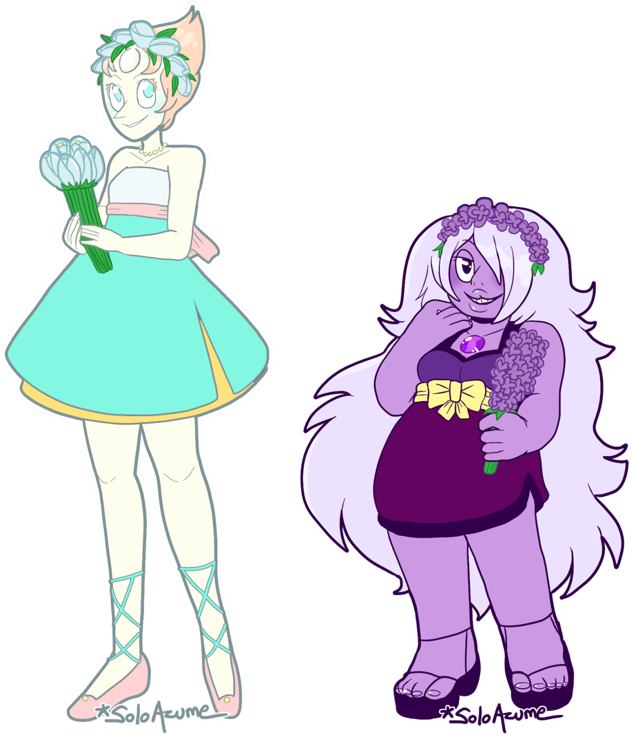 • Fanart Steven Rose Quartz Ruby Pearl Amethyst Opal (1280x1460), Png Download