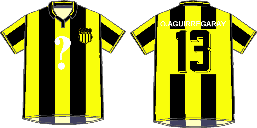 2000 Camiseta Peñarol (1000x500), Png Download