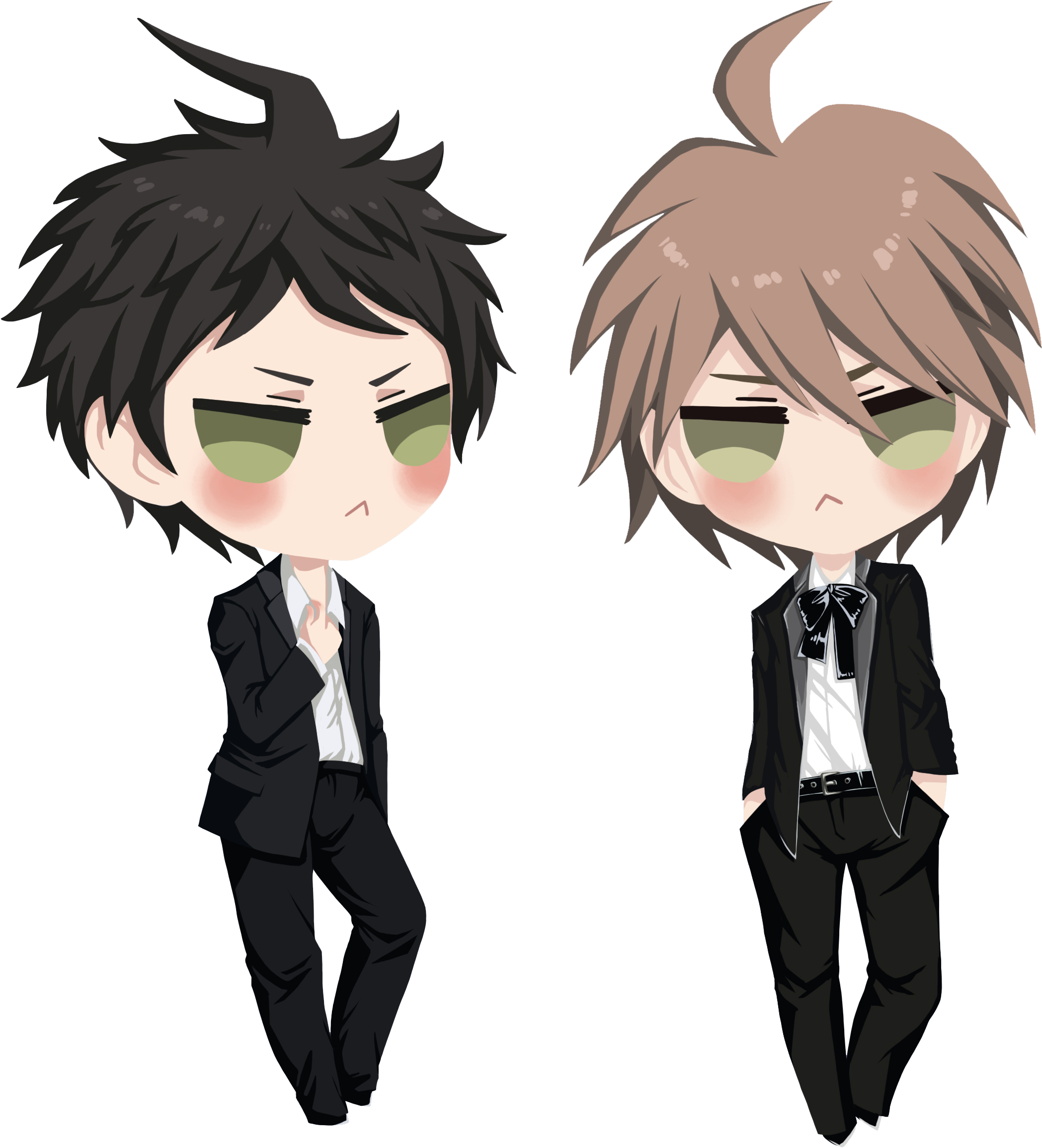 Nagito Komaeda And Byakuya Togami Hajime Hinate And (2860x2480), Png Download