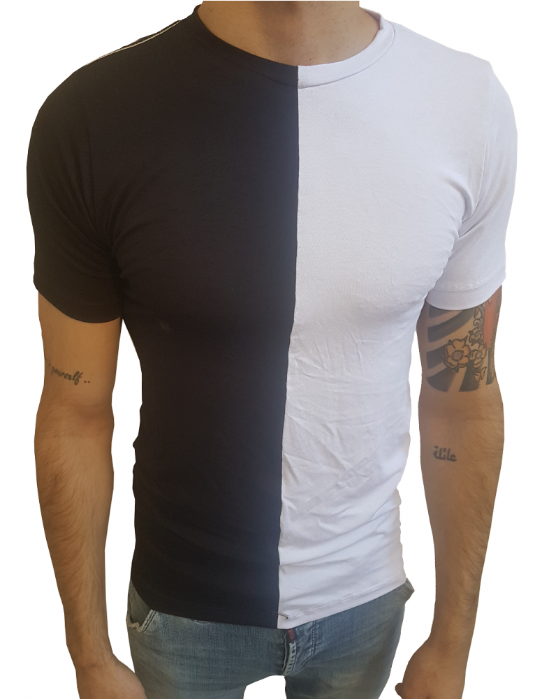 Camiseta Masculina Gola Careca Duas Cores Manga Curta (1000x1000), Png Download