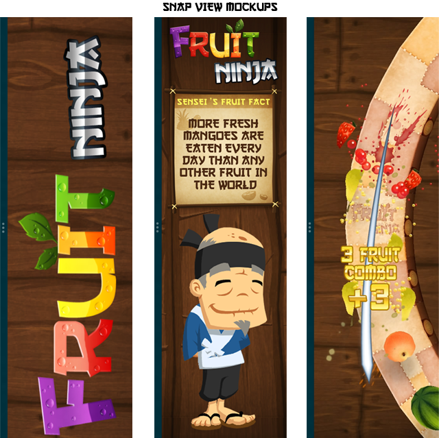 Fruit Ninja Has Always Been A Full Screen Game, It's (640x639), Png Download