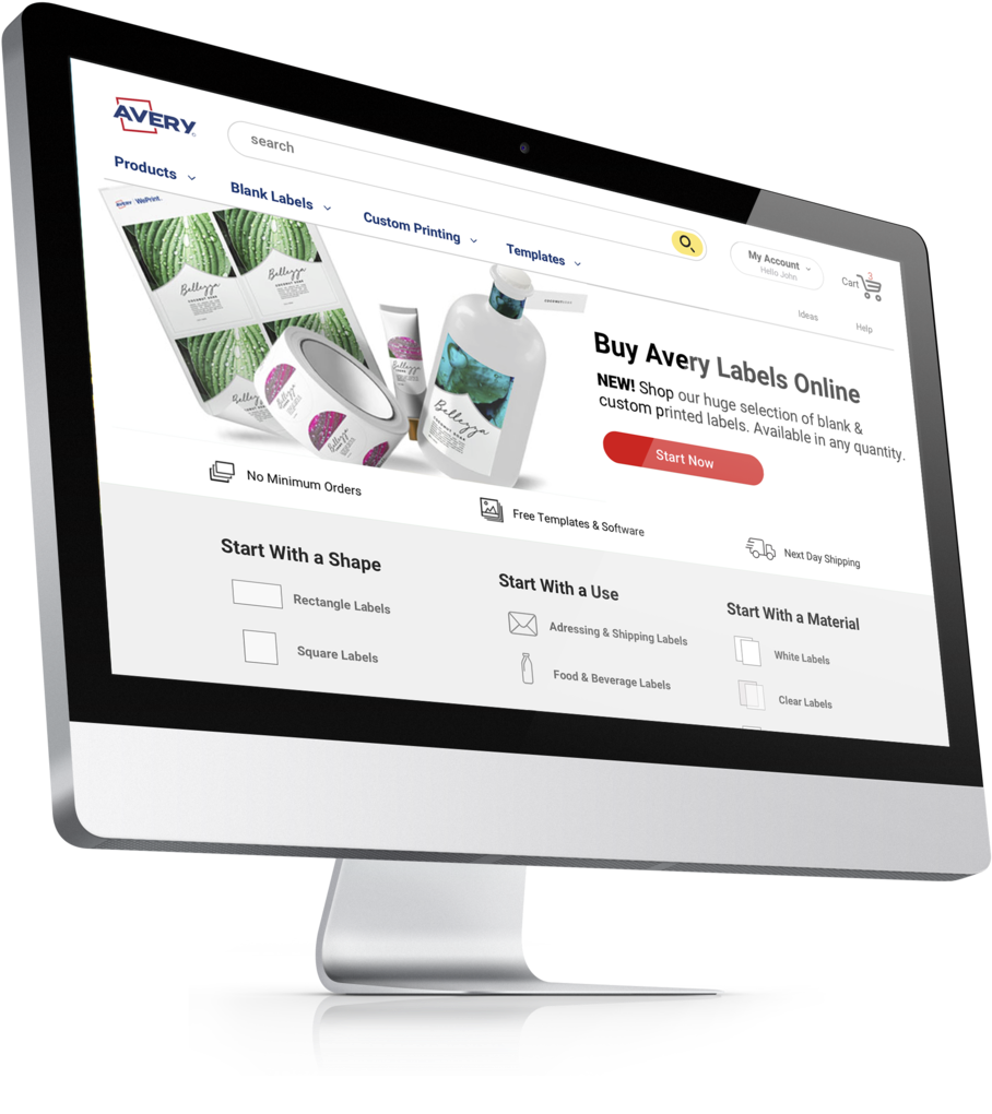 Imac Mock Up Avery Webpage Home (1000x1082), Png Download