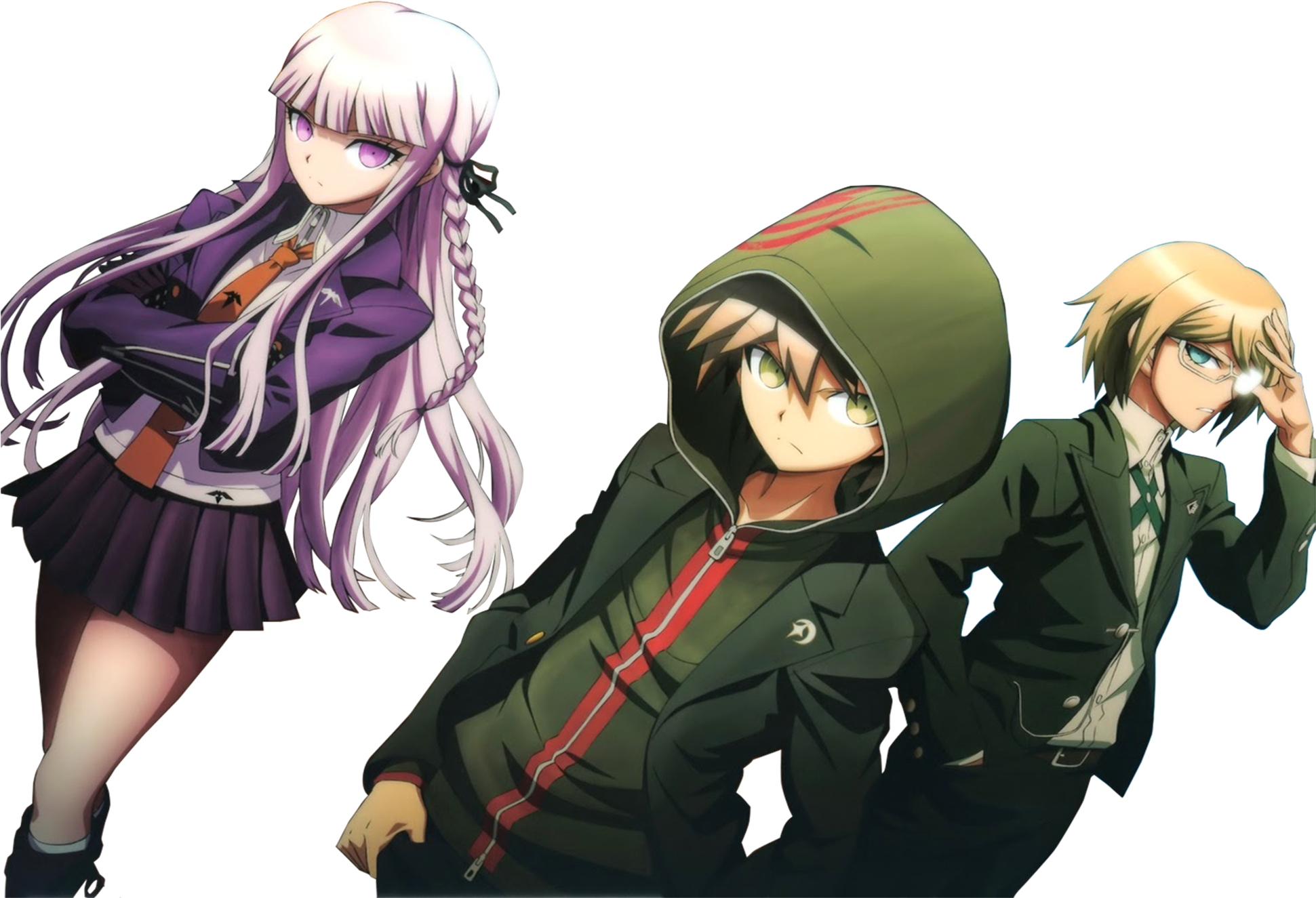 Kyōko Kirigiri Makoto Naegi (2000x1500), Png Download