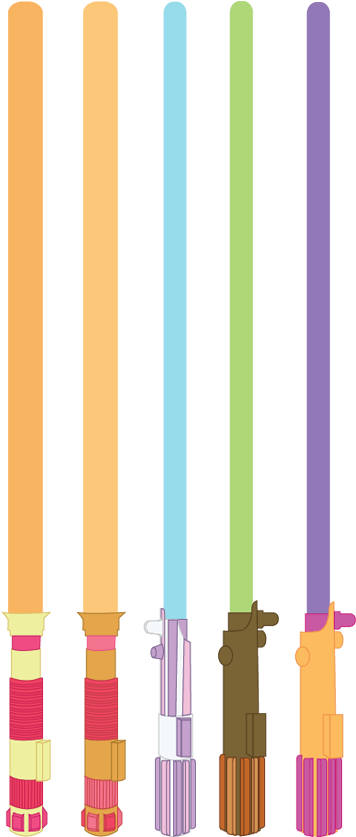 Cmc Babs Seed And Button Mash S Lightsabers By Stu (372x836), Png Download