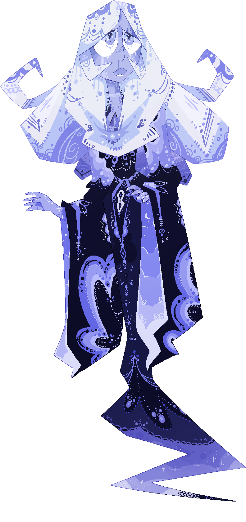 “sadness Blue Colour Scheme Hair Tufts = Key To My (1097x1822), Png Download