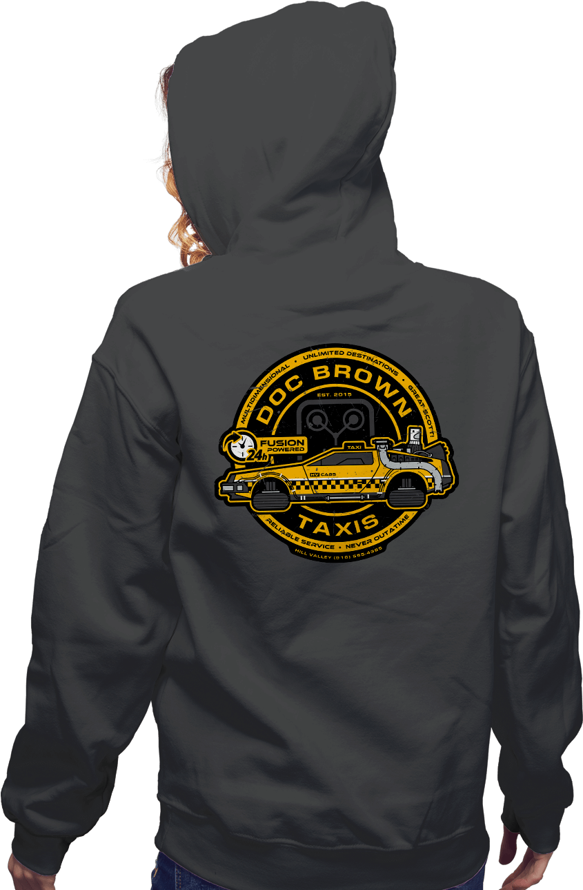 Doc Brown Taxis (930x1294), Png Download