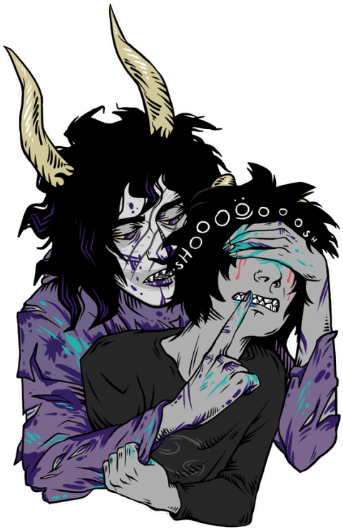 Homestuck Fanart Gamzee Makara Karkat Karkat Vantas (493x750), Png Download