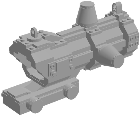 Allens Custom Lego Acog (1100x439), Png Download