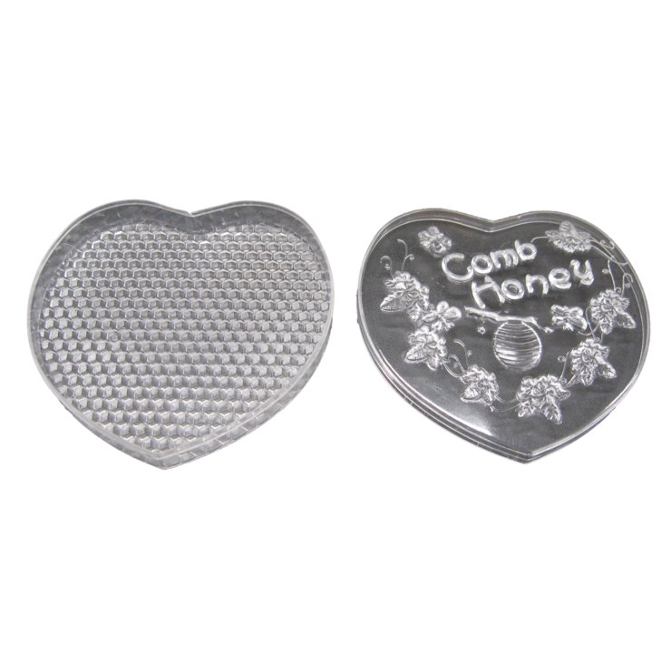Heart Shape Comb Honey Container With Lid (740x740), Png Download