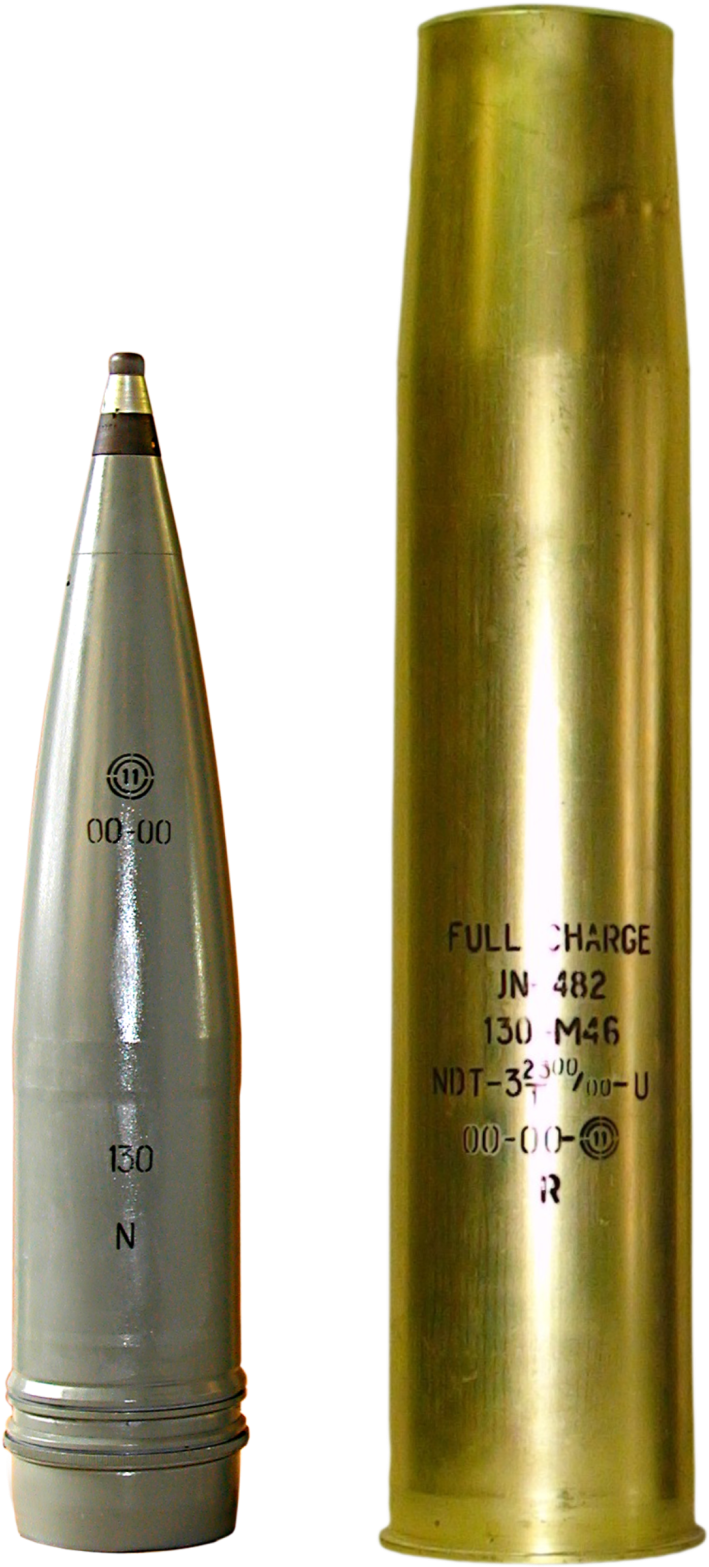 The 130 Mm Round With A He-frag Projectile Is A Separate (800x1582), Png Download