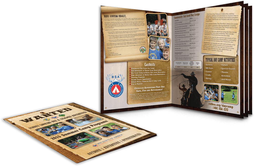 Camp Brochures (1100x700), Png Download