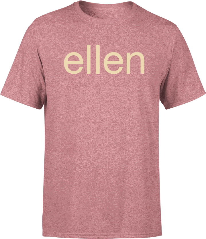 Ellen Show T-shirt Red Front (1000x1000), Png Download