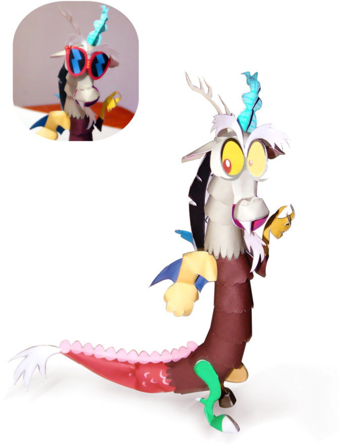 Papercraft Discord (746x1072), Png Download