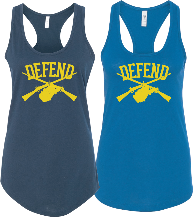 Defend West Virginia "state" Racerback (734x825), Png Download