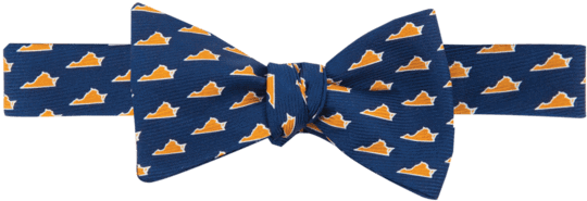 Virginia Charlottesville Gameday Bowtie In Navy By (600x600), Png Download