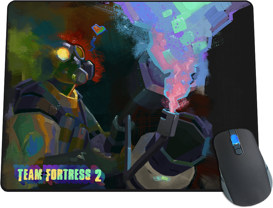 Taste The Flamebow Mousepad (1000x1000), Png Download