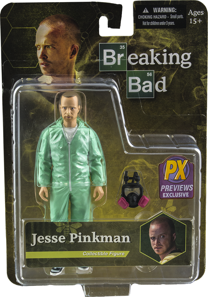 Jesse Pinkman Blue Hazmat Suit Exclusive 6" Action (703x1000), Png Download