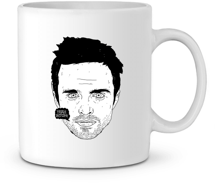 Ceramic Mug Jesse Pinkman By Nick Cocozza (690x726), Png Download
