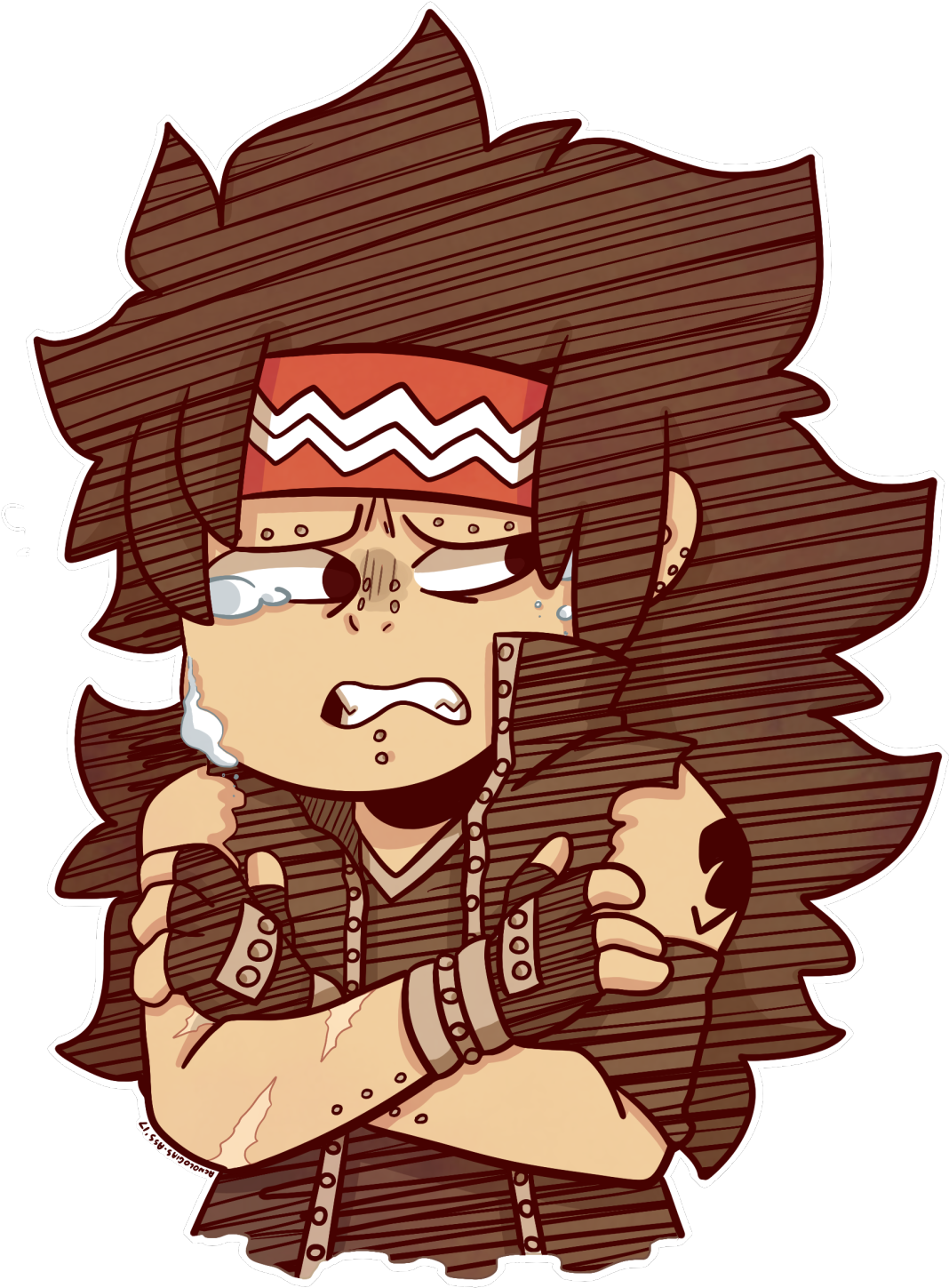 Awww Why Is Gajeel Crying (1280x1646), Png Download