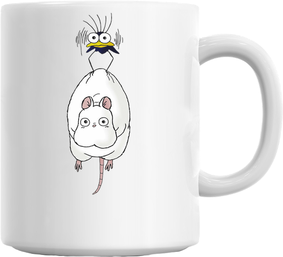 Mouse And Fly Mug (629x579), Png Download